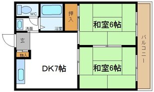 ノウブルハイツ平野の物件間取画像